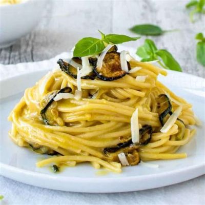   Spaghetti alla Nerano! A Creamy Dream Made with Zucchini and Provolone Cheese