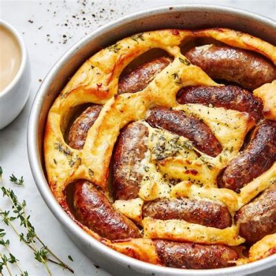  Toad in the Hole: Un irresistibile intreccio di impasto soffice e salsiccia dorata!